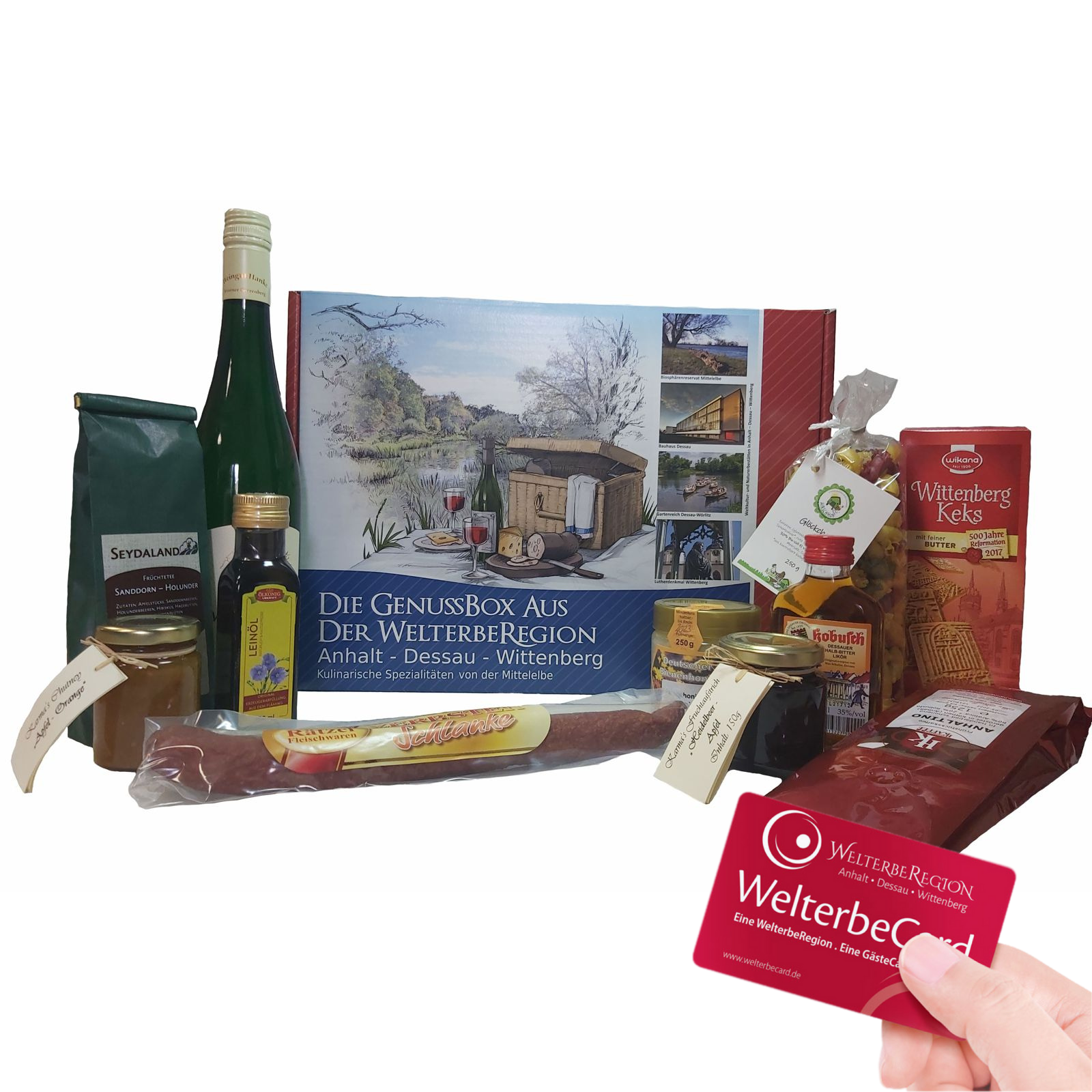 Die GenussBox mit WelterbeCard Die GenussBox mit WelterbeCard
